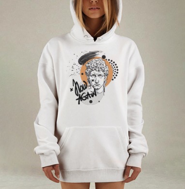 Гранж Адам, Hoodie Mjhigh Dig, оверсайз, утепленная