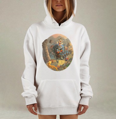 Погоня, Hoodie Mjhigh Dig, оверсайз, утепленная