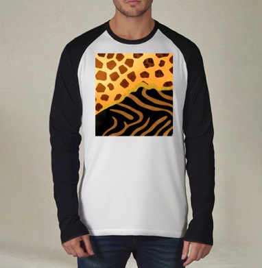 Golden animal print / Золотой анималистичный паттерн зебры и жирафа - Магазин футболок RazzhivinaKs - Дизайнерские принты