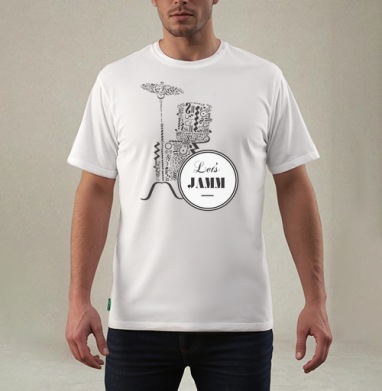 Lets Jamm, Футболка мужская REGULAR белая