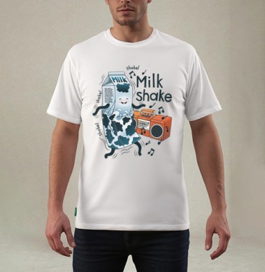 MilkShake!, Футболка мужская REGULAR белая