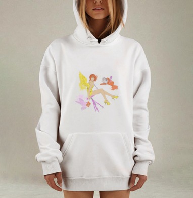 Напиши мне, Hoodie Mjhigh Dig, оверсайз, утепленная