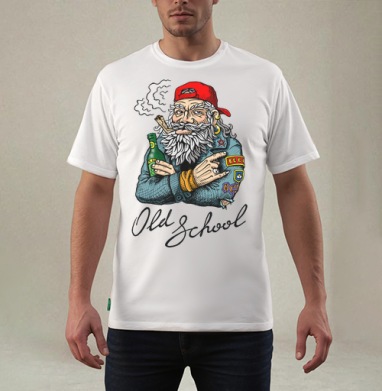Old School, Футболка мужская REGULAR белая