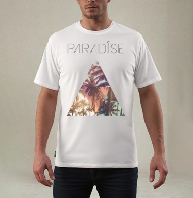 Paradise, Футболка мужская REGULAR белая