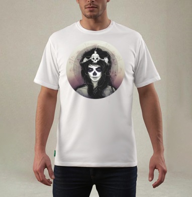 Santa Muerte, Футболка мужская REGULAR белая