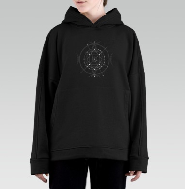 Тайный код мироздания - Hoodie Oversize Black, утепленная, страница 2
