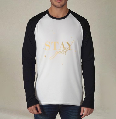 Вечно молодой, вечно бодрый, Футболка длинный рукав / Мужчинам / Реглан / Принт