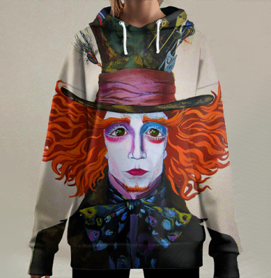 Безумный, Hoodie Long Oversize 3D