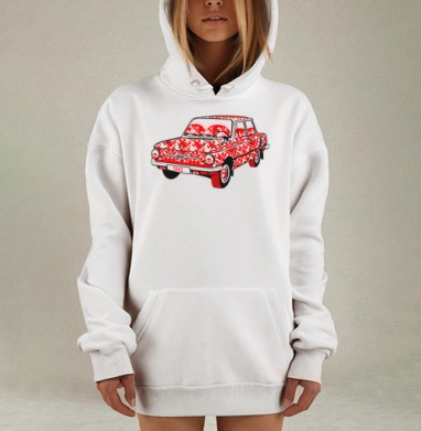 Це автомобiль (Запорожец), Hoodie Mjhigh Dig, оверсайз, утепленная