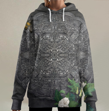 Цветок дурмана, Hoodie Long Oversize 3D