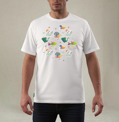 Фантастические животные, Футболка мужская REGULAR белая