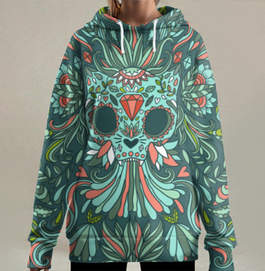 Калавера Котик, Hoodie Long Oversize 3D