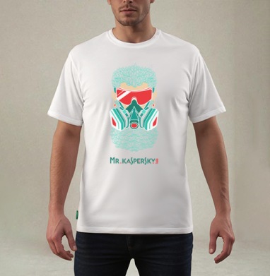 Мистер Касперский, Футболка мужская REGULAR белая