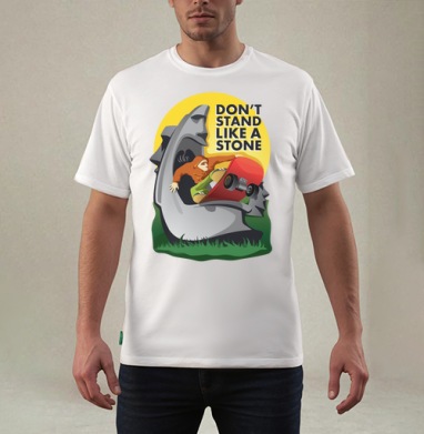 Не будь моаи, Футболка мужская REGULAR белая