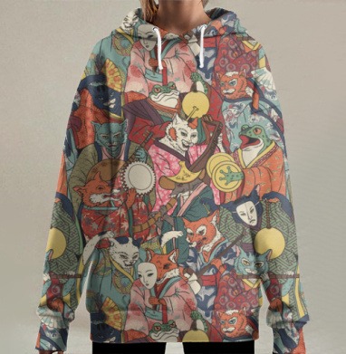 Японский фестиваль антропоморфных животных, Hoodie Long Oversize 3D