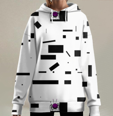 Опасный паук с антеннами маскировка крупного паука, Hoodie Long Oversize 3D