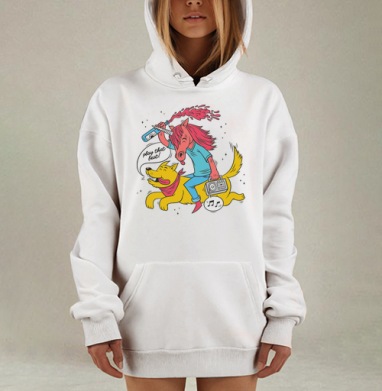 Play that beat !, Hoodie Mjhigh Dig, оверсайз, утепленная