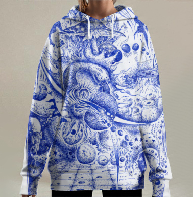 Прежде чем Пи, Hoodie Long Oversize 3D