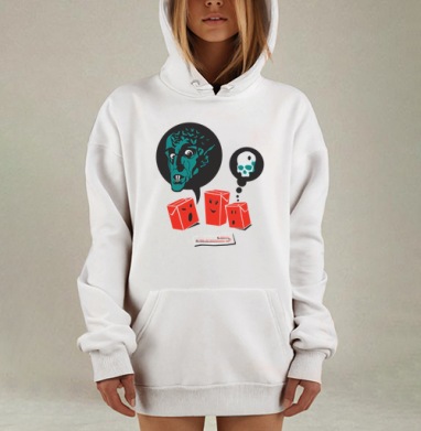 Мрачный юмор коробки сока у костра, Hoodie Mjhigh Dig, оверсайз, утепленная