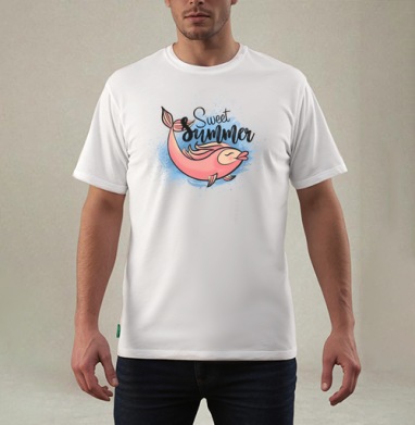 SweetSummer / Сладкое Лето, Футболка мужская REGULAR белая