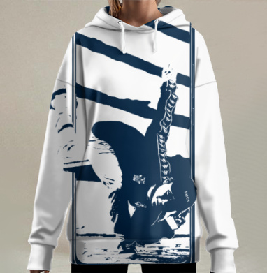 Выход Из Цифрового Экрана Танец На Один, Hoodie Long Oversize 3D