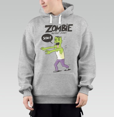 Zombie - Mutant Zone!, Толстовка Mjhigh–Mel, утепленная