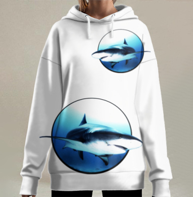 АкулАНА на глубине, Hoodie Long Oversize 3D