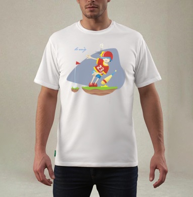 бейсбол, Футболка мужская REGULAR белая