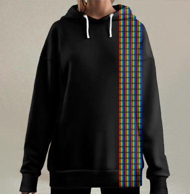 Без света нет цвета, Hoodie Long Oversize 3D
