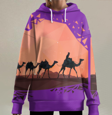 Caravan  / Караван, Hoodie Long Oversize 3D