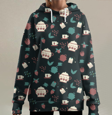 Чайное настроение, Hoodie Long Oversize 3D