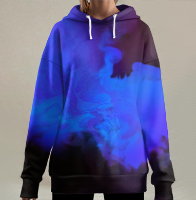 Чернильная, Hoodie Long Oversize 3D