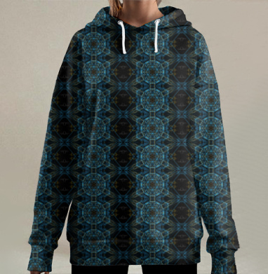 Цветок солнца, Hoodie Long Oversize 3D