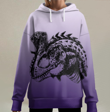 Динозаврик, Hoodie Long Oversize 3D