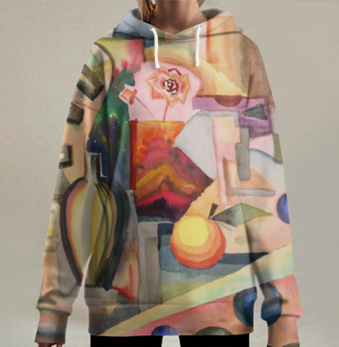 Фэнтези_натюрморт, Hoodie Long Oversize 3D