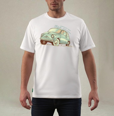 FIAT 500 OLD STYLE / FIAT 500 Ретро - Магазин футболок sania-ya