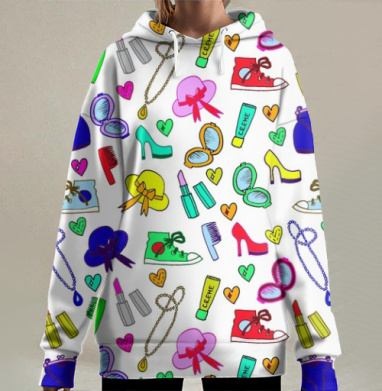 Женские штучки, Hoodie Long Oversize 3D