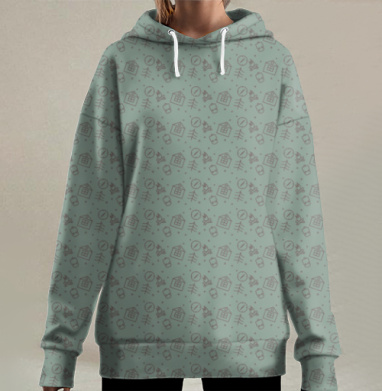 Кэмпинг, Hoodie Long Oversize 3D