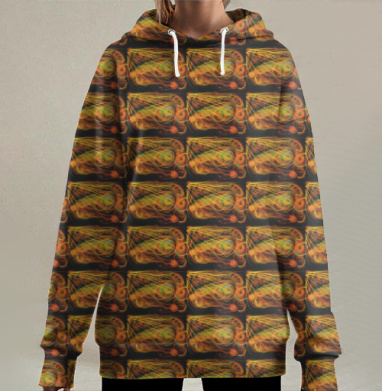 Комм, Hoodie Long Oversize 3D