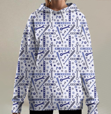 Конструктор, Hoodie Long Oversize 3D