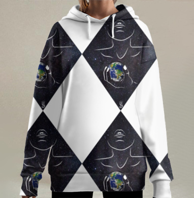 Космос внутри нас, Hoodie Long Oversize 3D