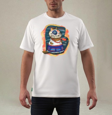Кошка в мексиканском костюме Viva la Frida - Магазин футболок Gattino