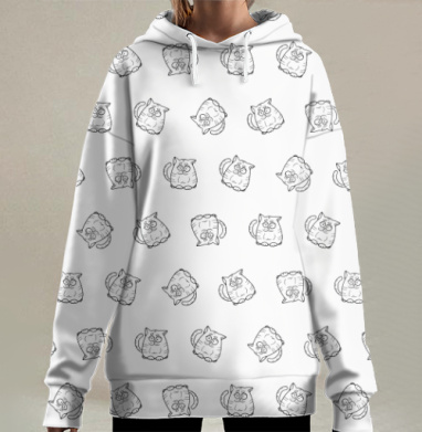 Котик, Hoodie Long Oversize 3D