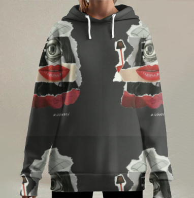 LADY GAGA / ЛЕДИ ГАГА, Hoodie Long Oversize 3D