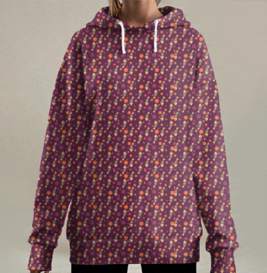 Лапы, Hoodie Long Oversize 3D