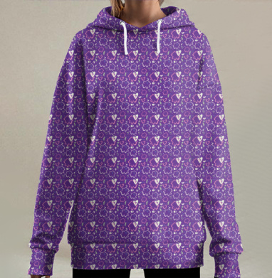 Летняя ночь, Hoodie Long Oversize 3D