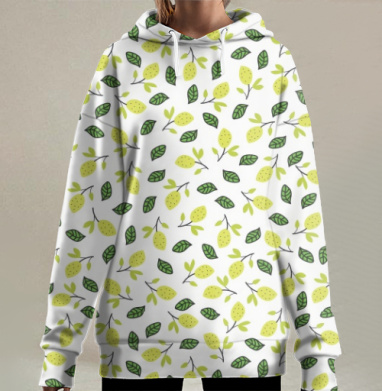 Лимончики, Hoodie Long Oversize 3D