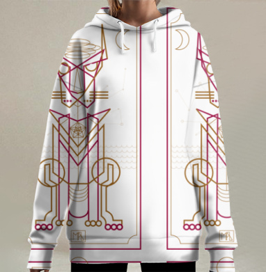 Метафизический кот, Hoodie Long Oversize 3D
