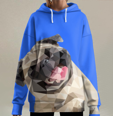 Мопсик, Hoodie Long Oversize 3D