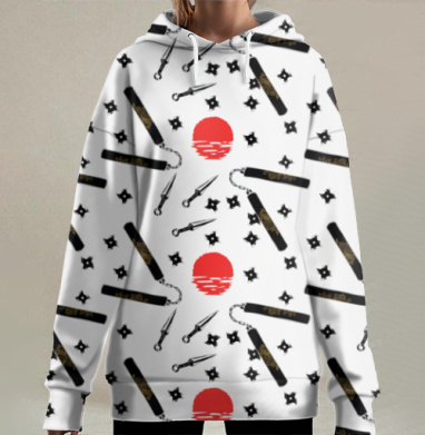 Набор ниндзя, Hoodie Long Oversize 3D